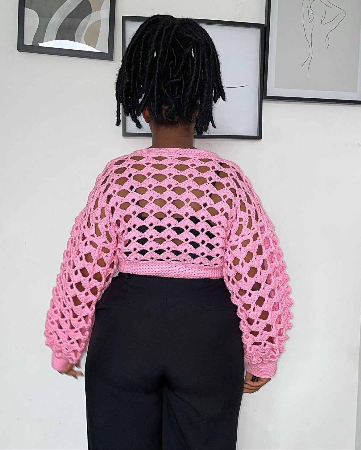 Open shell puff sleeve pattern