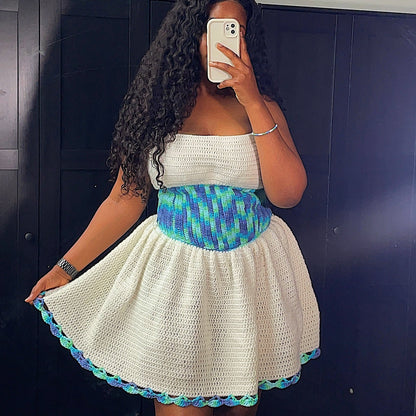 Crochet corset dress